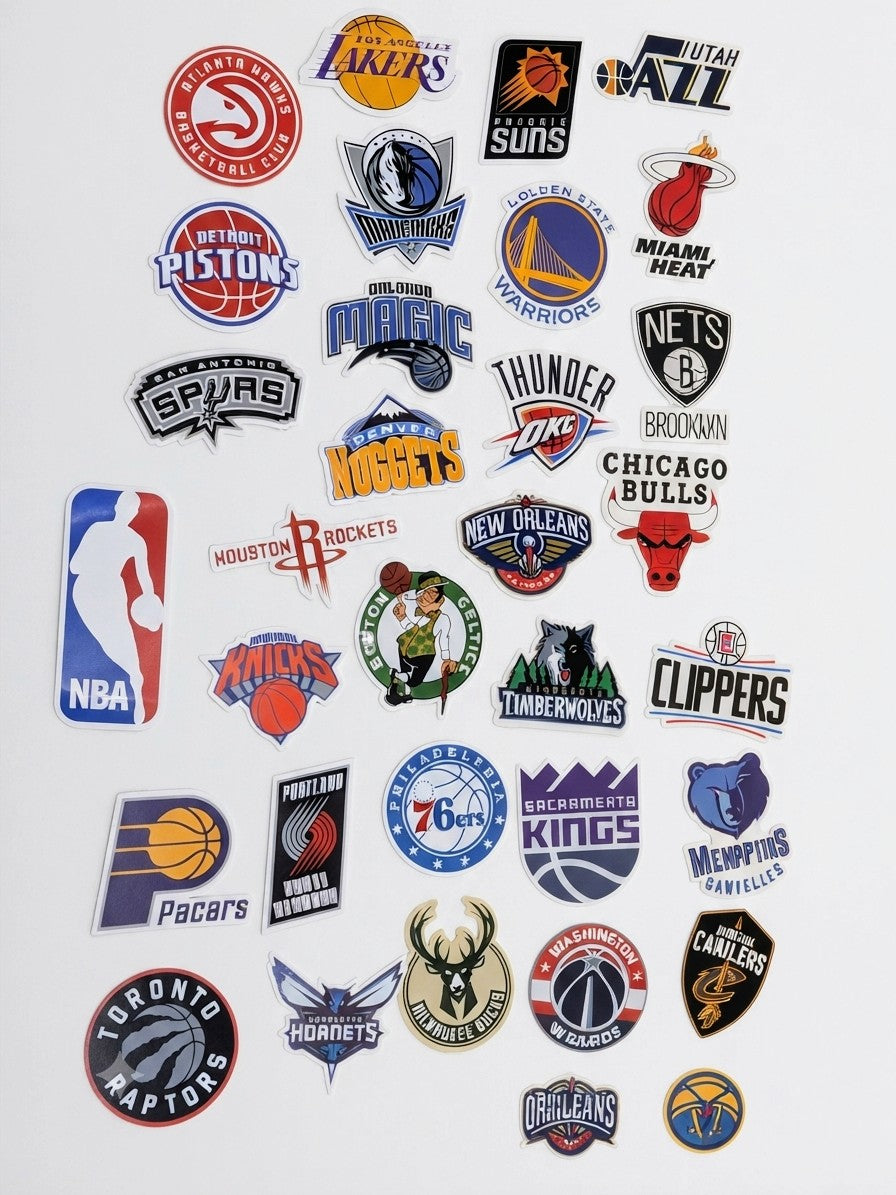 31 NBA stickers