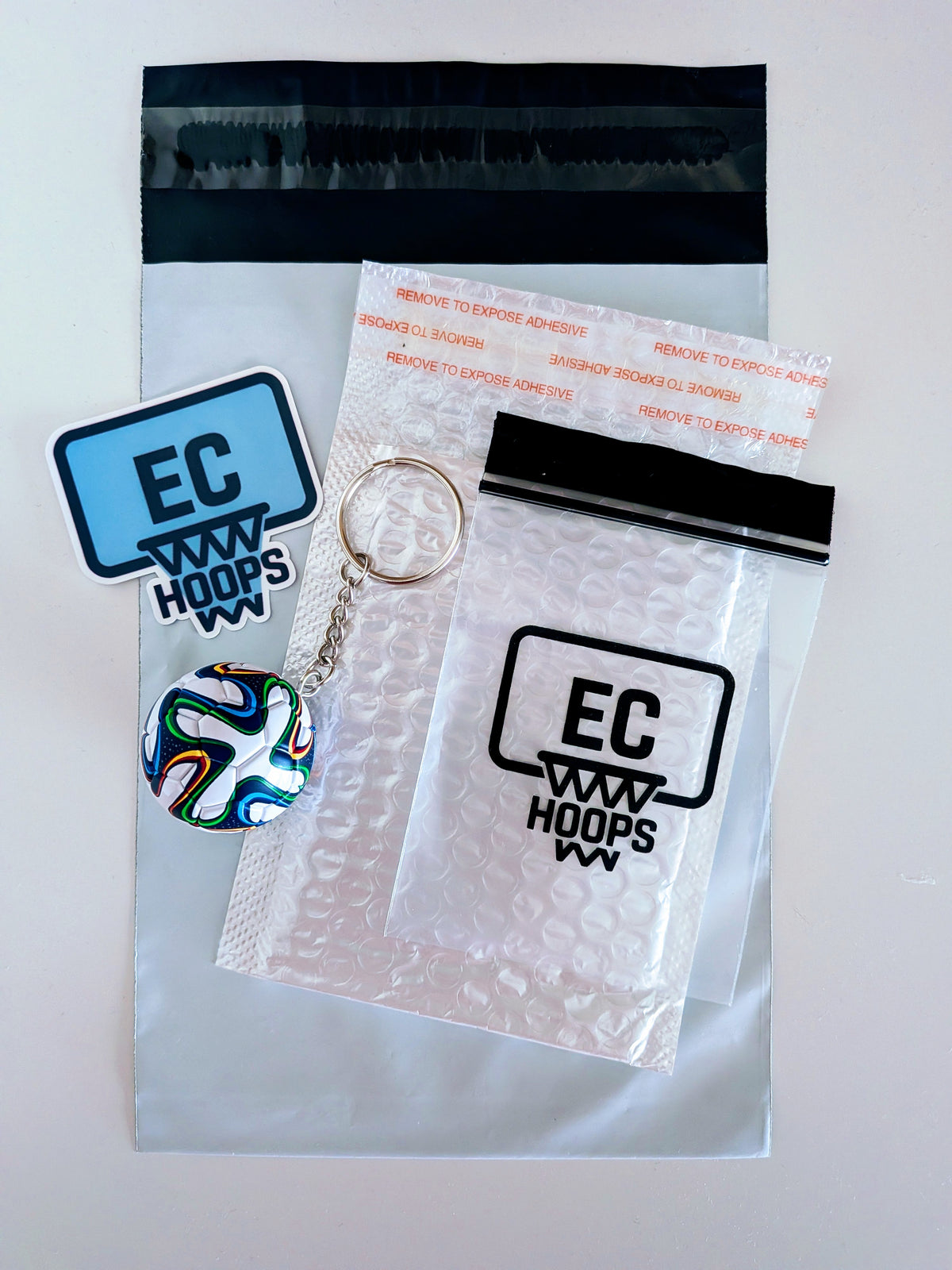 Brazil soccer ball keychain