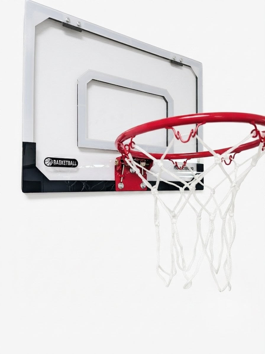 Premium mini-hoop + NBA stickers