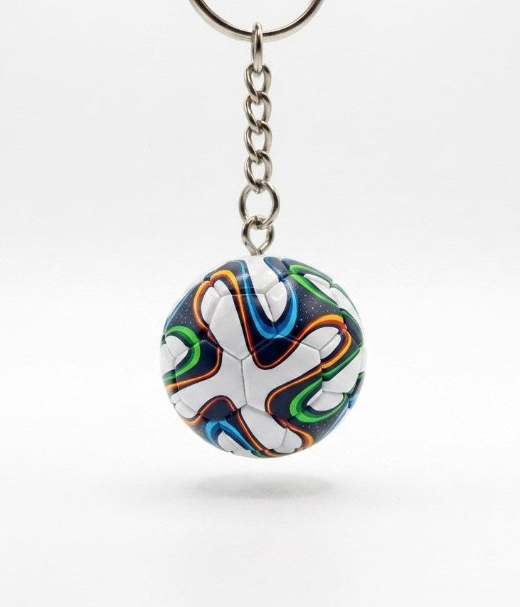 Brazil soccer ball keychain